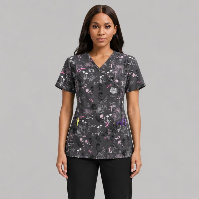Women's Printed Scrub Top Cute + GIFT - product image 1