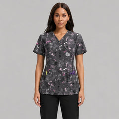 Women's Printed Scrub Top Cute + GIFT - product image 1