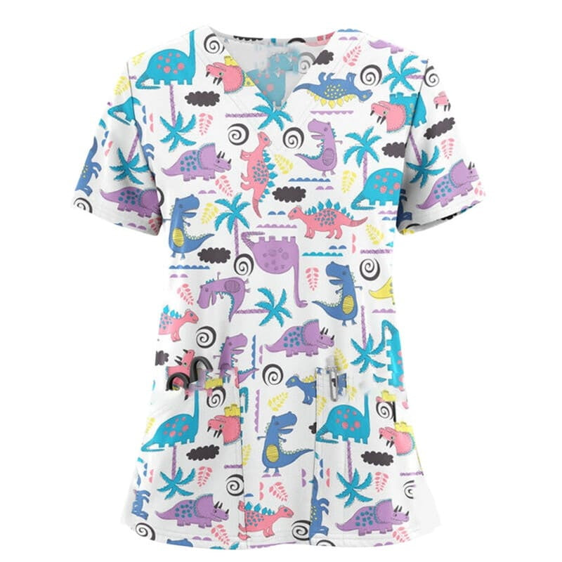 Women's Printed Scrub Top Cute + GIFT - product image 7