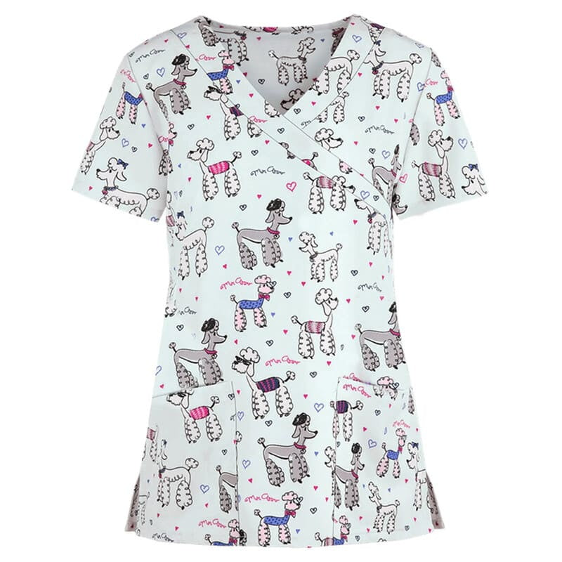 Women's Printed Scrub Top Cute + GIFT - product image 10