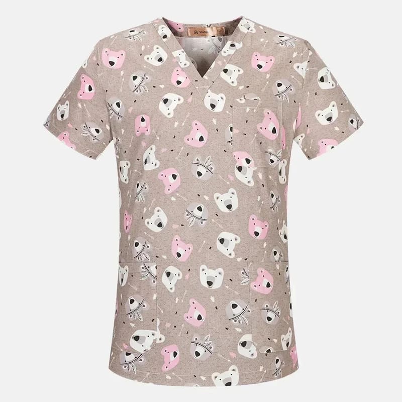 Men's Cotton Printed Animal Scrub Top - product image 12