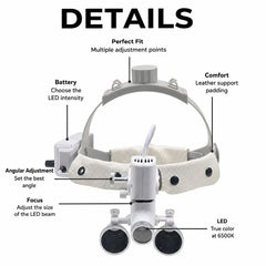 Dental Loupe Surgical Wireless LED Headlight LightPro - product image 6