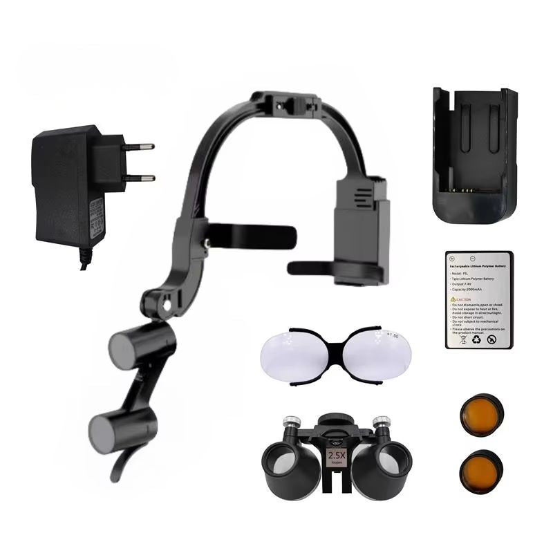 Dental Loupe Wireless LED Headlight Double + EXTRA BATTERY GIFT - product image 5