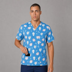 Men's Printed Dentistry Scrub Top