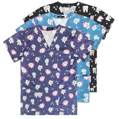 Women's Printed Dentistry Scrub Top - product image 6