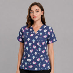 Women's Printed Dentistry Scrub Top - product image 1
