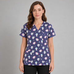 Women's Printed Dentistry Scrub Top