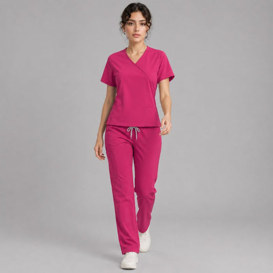 Women's Plain Fitted Surgical Scrub Set Taissa - product image 1