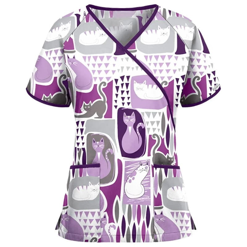 Women's Printed Scrub Top Cute + GIFT - product image 3