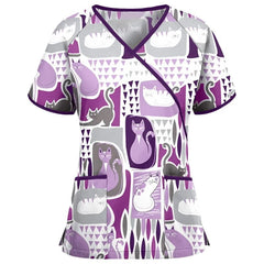 Women's Printed Scrub Top Cute + GIFT - product image 3