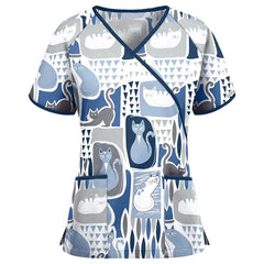 Women's Printed Scrub Top Cute + GIFT - product image 4