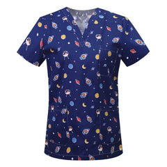 Men's Cotton Printed Animal Scrub Top - product image 6