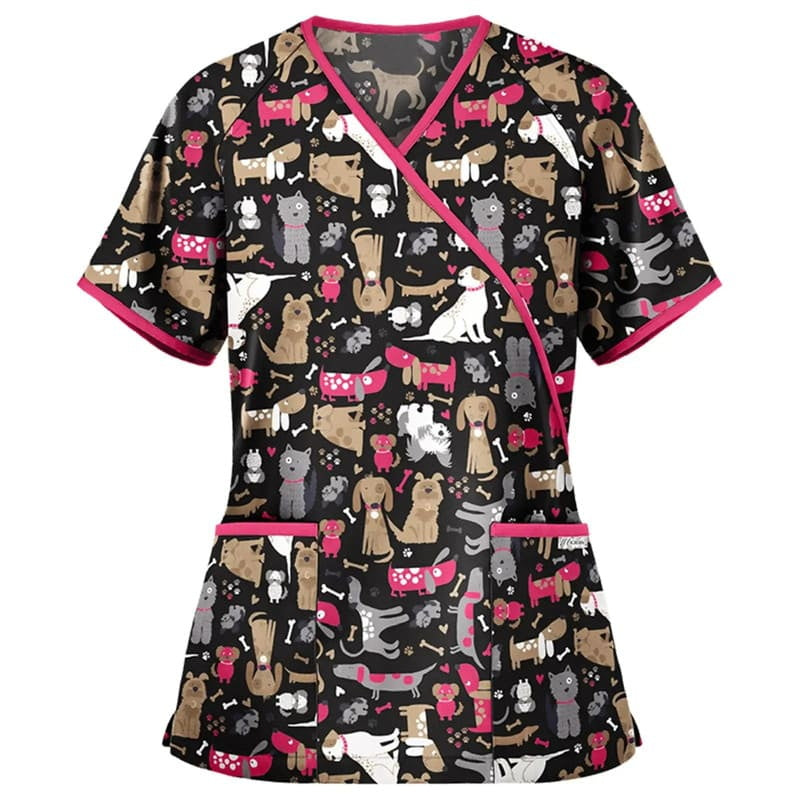 Women's Printed Scrub Top Cute + GIFT - product image 6