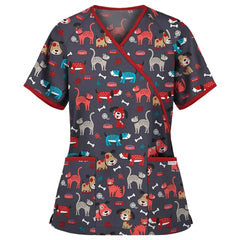 Women's Printed Scrub Top Cute + GIFT - product image 9