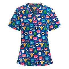 Women's Printed Scrub Top Cute + GIFT - product image 11
