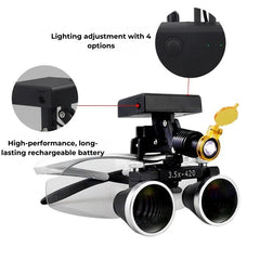 Dental Loupe With Wireless LED Headlight 2.5X / 3.5X Unique - product image 4