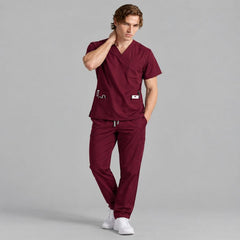 Men's Plain Surgical Scrub Set Mario + GIFT