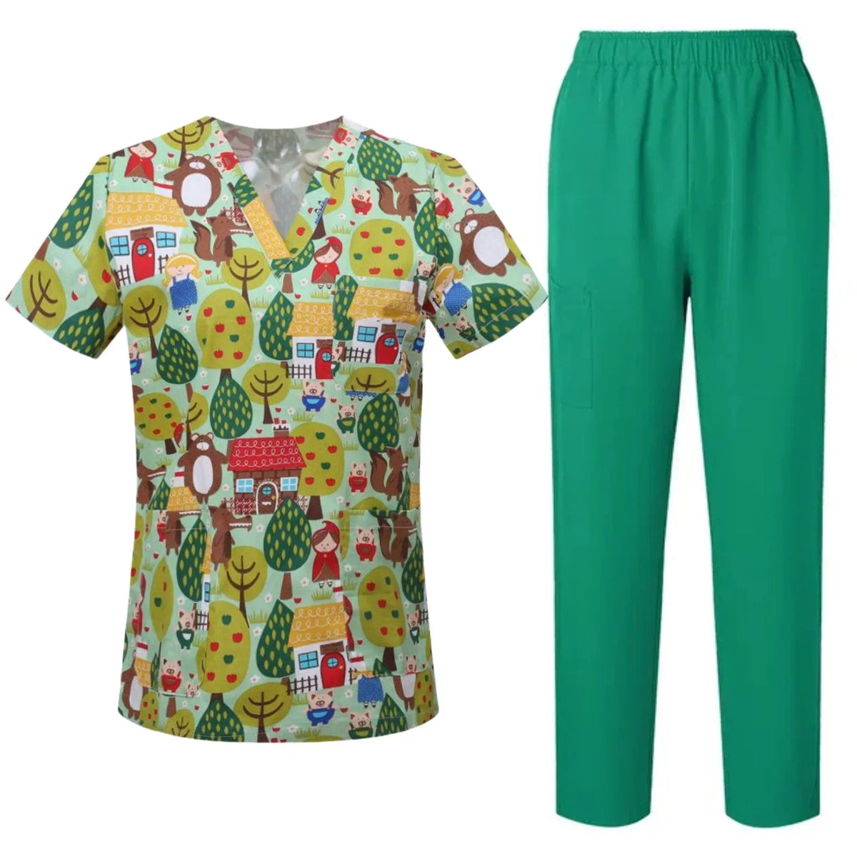 Women's Printed Animal Surgical Scrub Set - product image 2