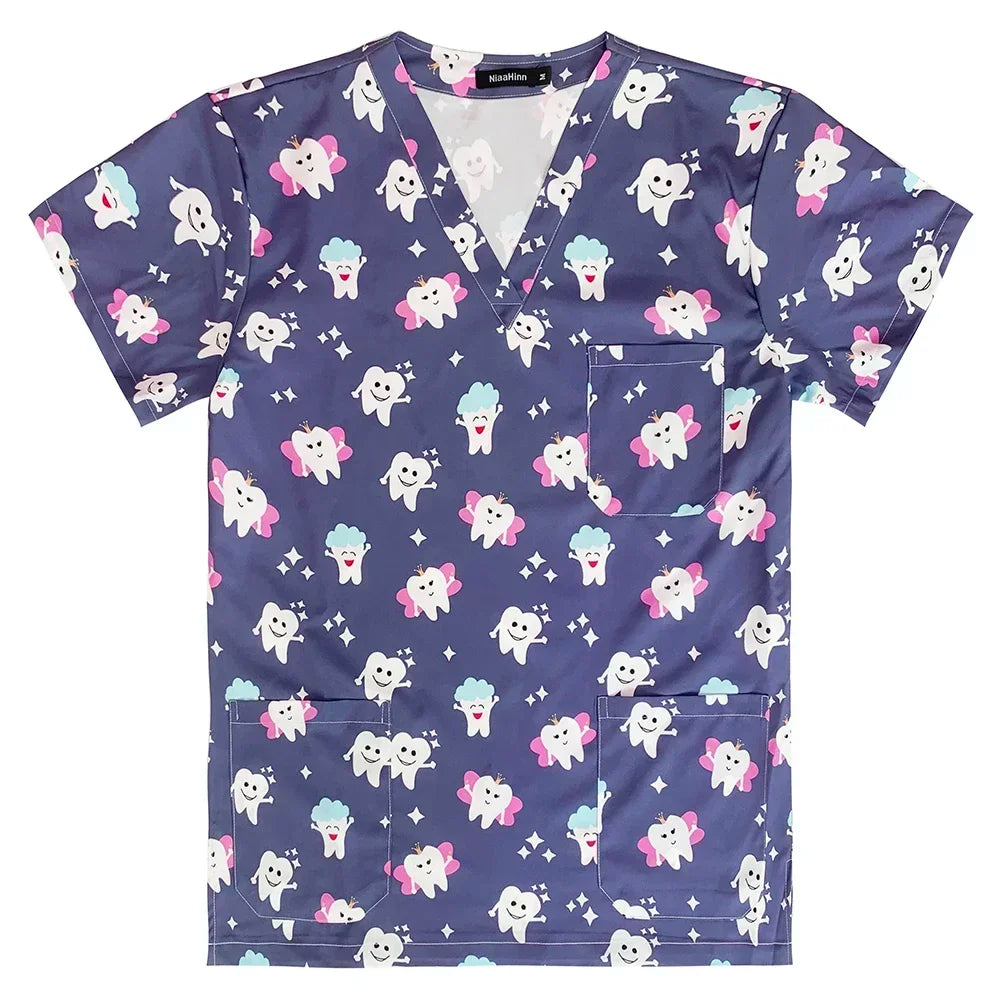 Women's Printed Dentistry Scrub Top - product image 2